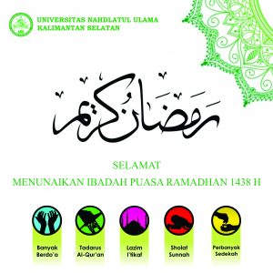 Selamat Menunaikan Ibadah Puasa Ramadhan 1438 H