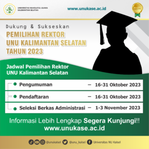 Read more about the article Pemilihan Rektor UNU Kalimantan Selatan Tahun 2023